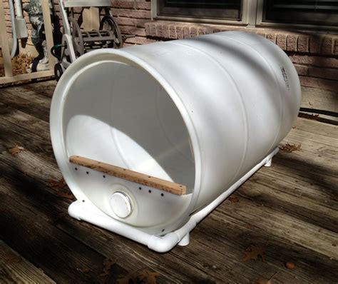 homemade barrel dog house plans